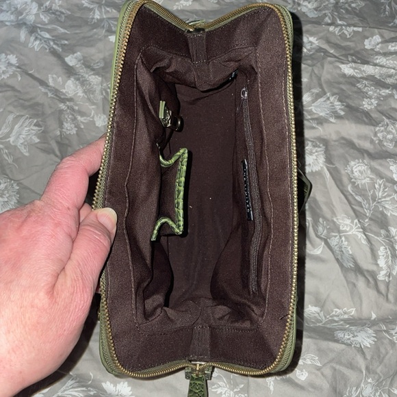 The Limited Green Multicolor Buckle Wool Blend Woven Knit Bag - Picture 8 of 12